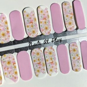 5 for $15 Nail Wraps- Pink Spring Floral